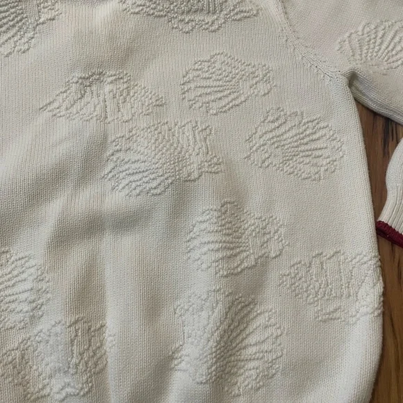 Vintage 90s Cabela’s cotton lighthouse embossed half-zip sweater nautical - Picture 8 of 8